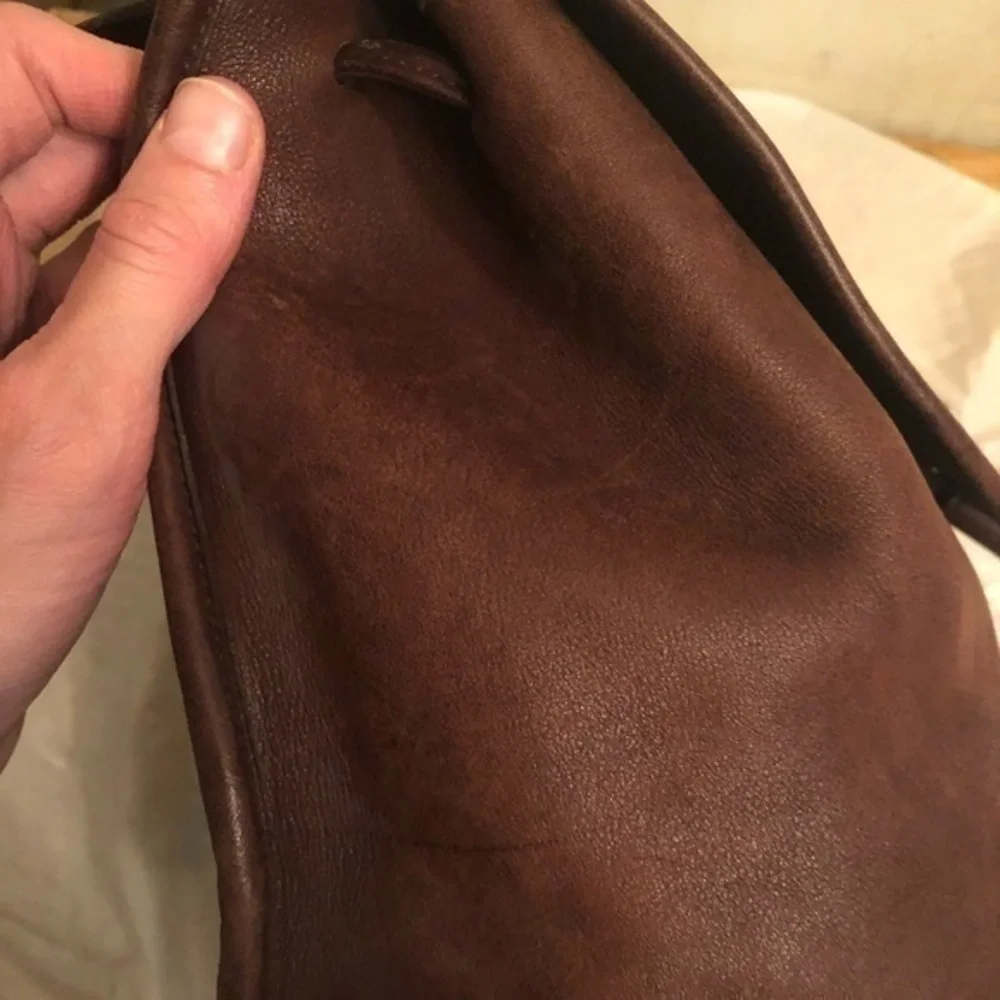 Coach brown leather daypack backpack made in Costa Rica - Picture 7 of 16